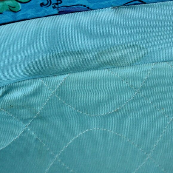 Vintage 1960s Suitcase, Floral Print Hard Side Travel Case,  Mirror Inside - Picture 10 of 10